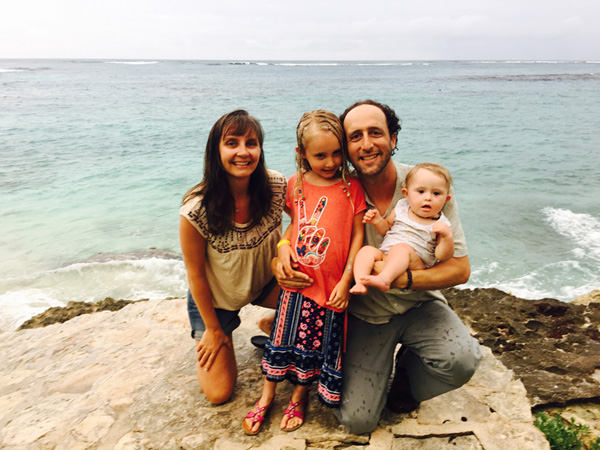 True Nature Co-Founders Joshua and Luna Canter and their Daughter's Jaya and Sasha